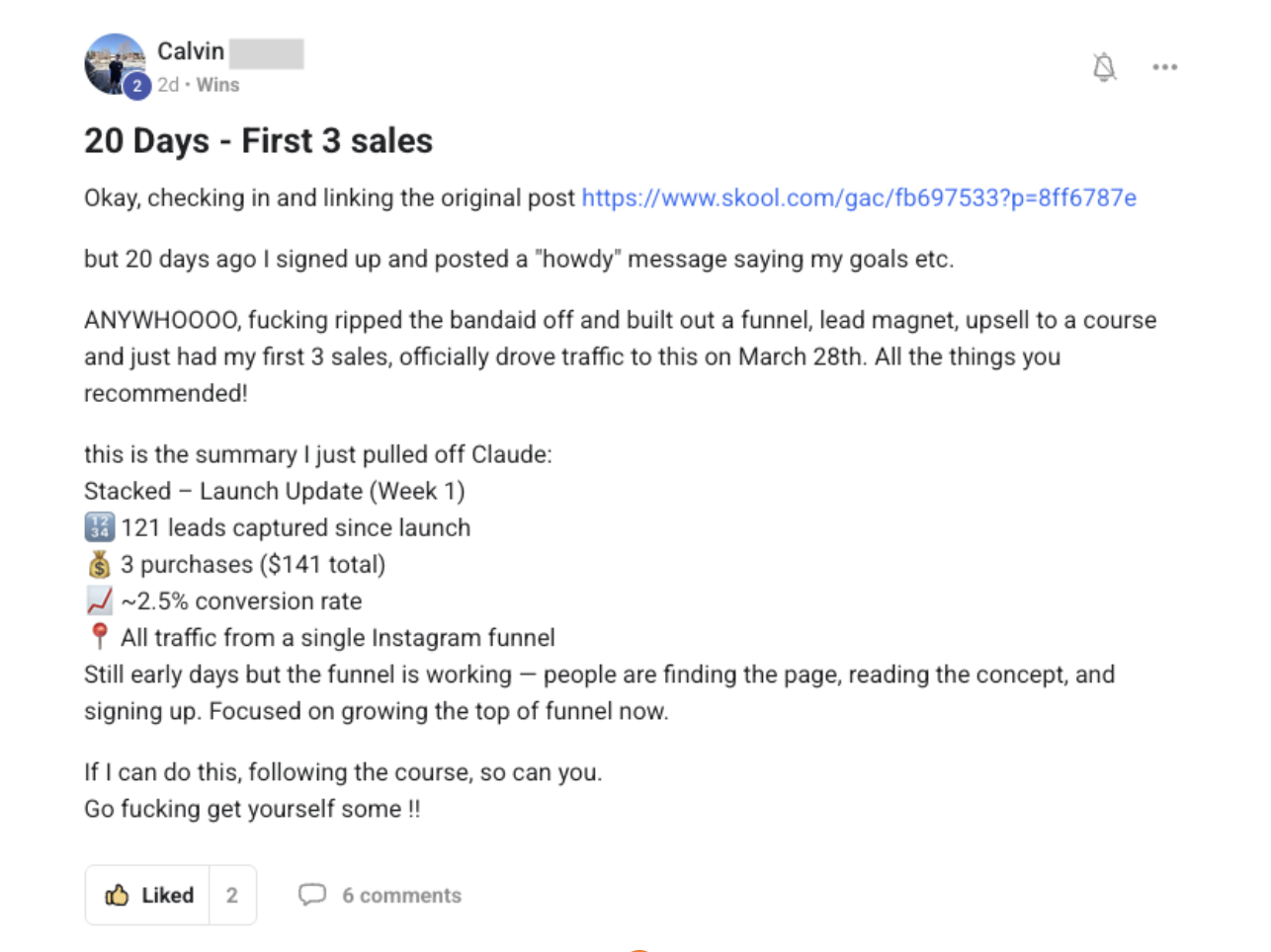 Digital Degens member testimonial screenshot 1
